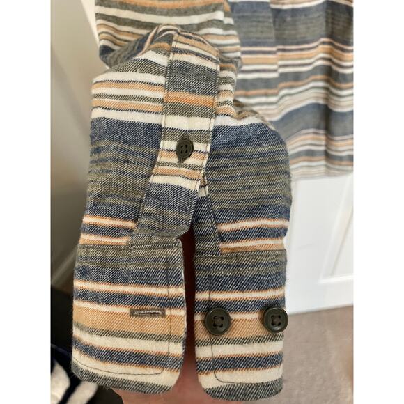 Impact Collection United by Blue Polo Large Mens Button Down Organic Cotton Hemp - Picture 8 of 12